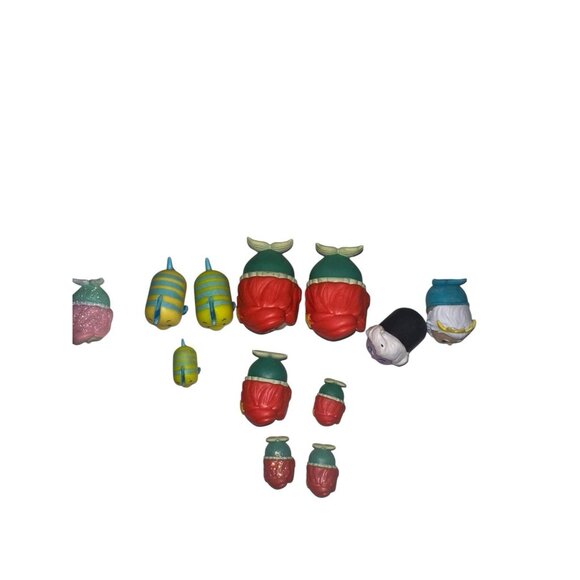 Lot Of 12 Disney Little Mermaid Tsum Tsum Characters - Picture 4 of 4
